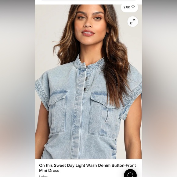 Lulu's Light Blue Denim Midi Dress - Picture 3 of 3